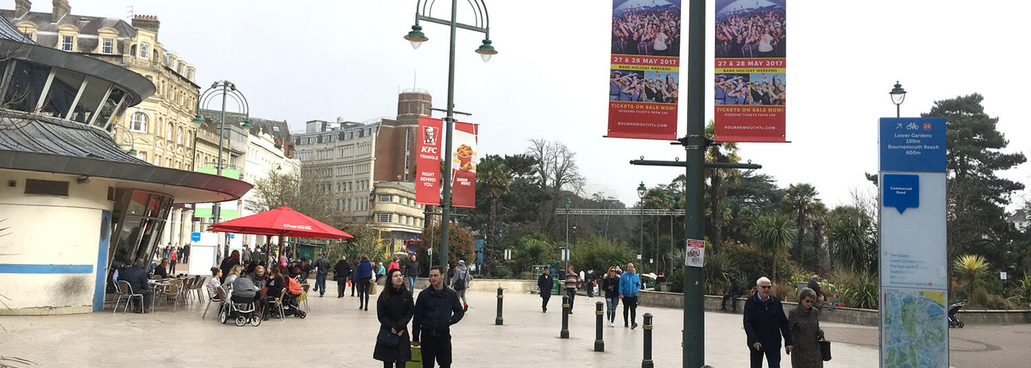 Lamp Post Banners<span>Prominent outdoor advertising at sites<br /> across the UK</span>